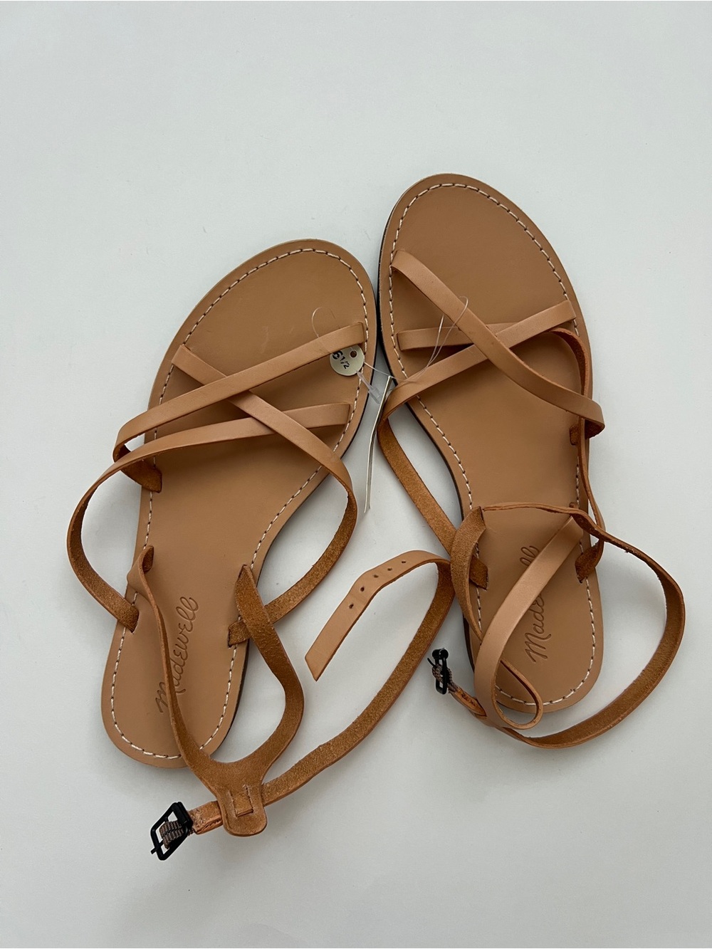 Madewell Boardwalk Skinny-Strap Sandal in Ashen Sand